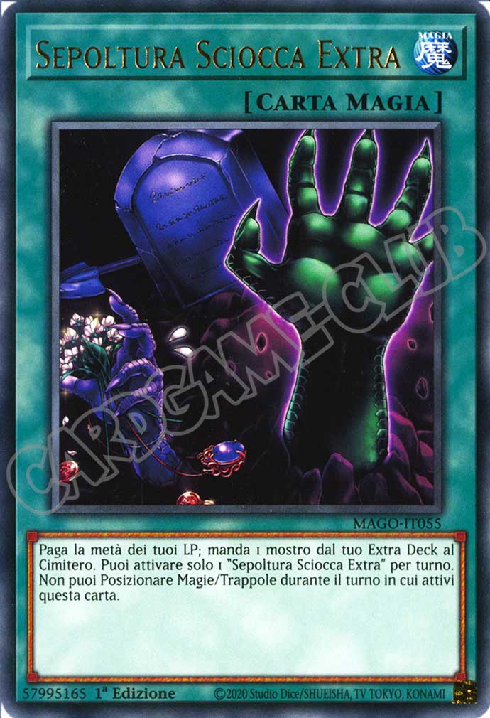 MAGO-IT055 Sepoltura Sciocca Extra rara 1a Edizione (IT) -NEAR MINT-