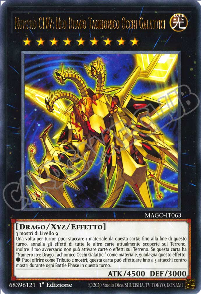 MAGO-IT063 Numero C107: Neo Drago Tachionico Occhi Tachionici rara 1a Edizione (IT) -NEAR MINT-