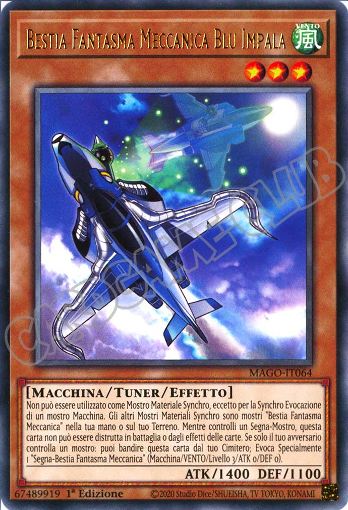 MAGO-IT064 Bestia Fantasma Meccanica Blu Impala rara 1a Edizione (IT) -NEAR MINT-