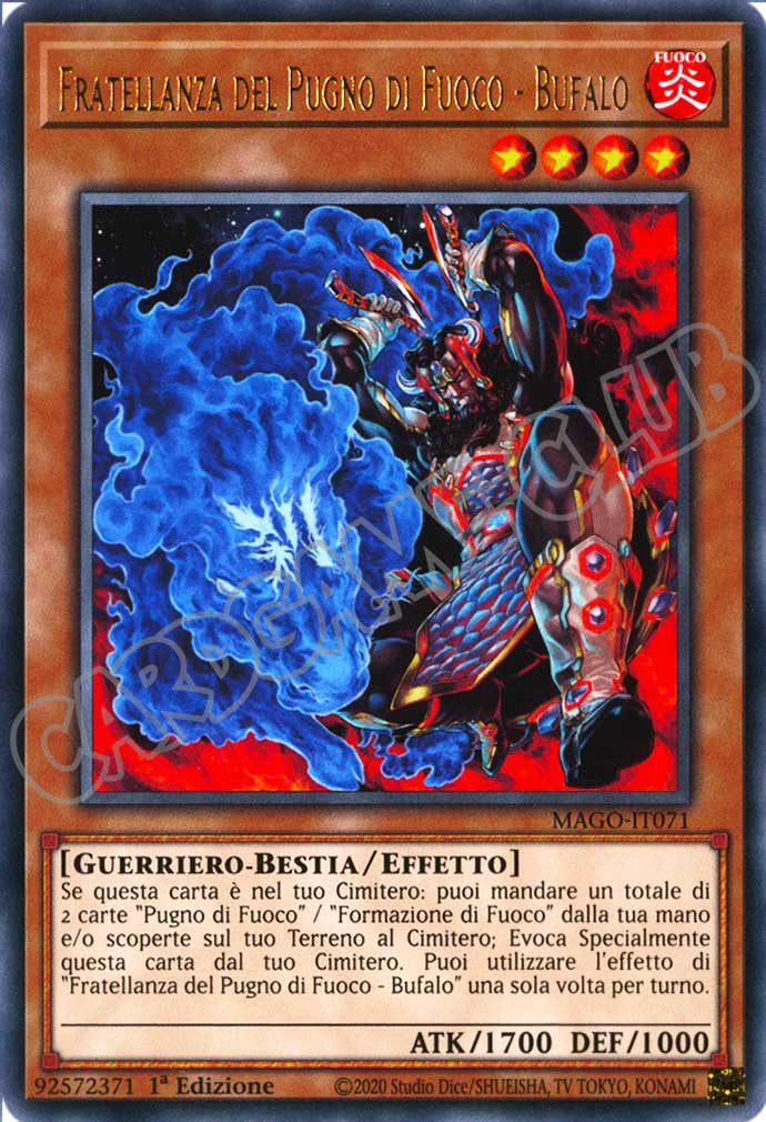 MAGO-IT071 Fratellanza del Pugno di Fuoco - Bufalo rara 1a Edizione (IT) -NEAR MINT-