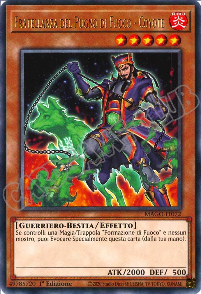 MAGO-IT072 Fratellanza del Pugno di Fuoco - Coyote rara 1a Edizione (IT) -NEAR MINT-