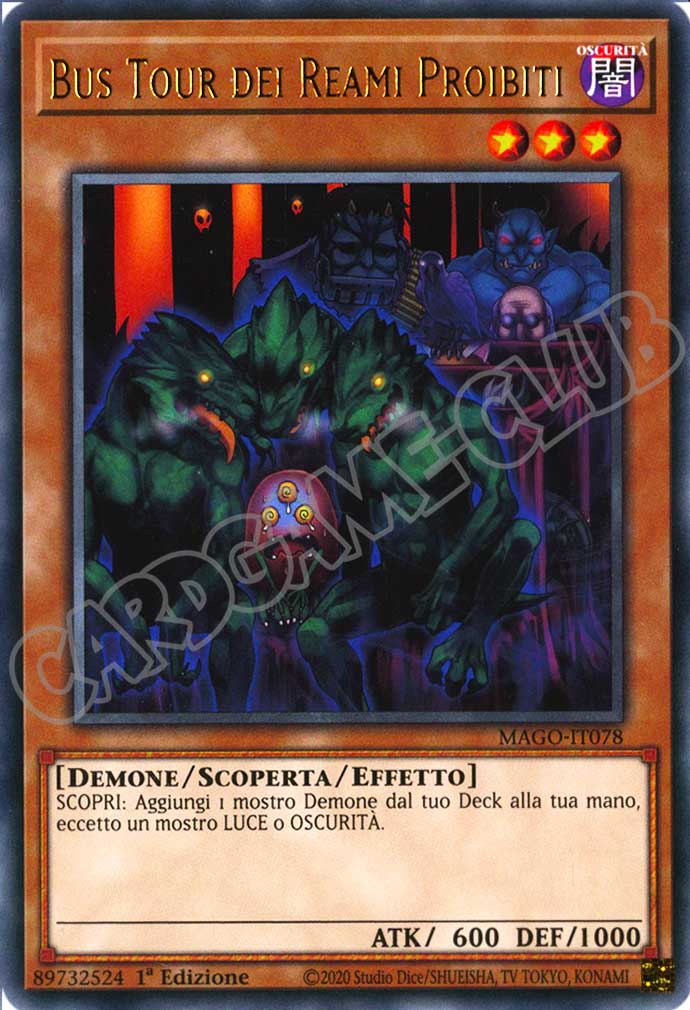 MAGO-IT078 Bus Tour dei Reami Proibiti rara 1a Edizione (IT) -NEAR MINT-