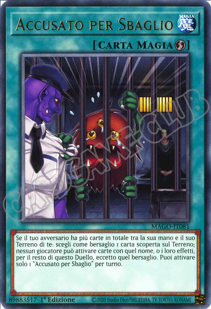 MAGO-IT081 Accusato per Sbaglio rara 1a Edizione (IT) -NEAR MINT-