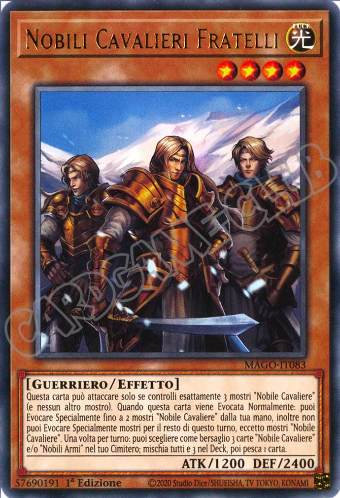 MAGO-IT083 Nobili Cavalieri Fratelli rara 1a Edizione (IT) -NEAR MINT-