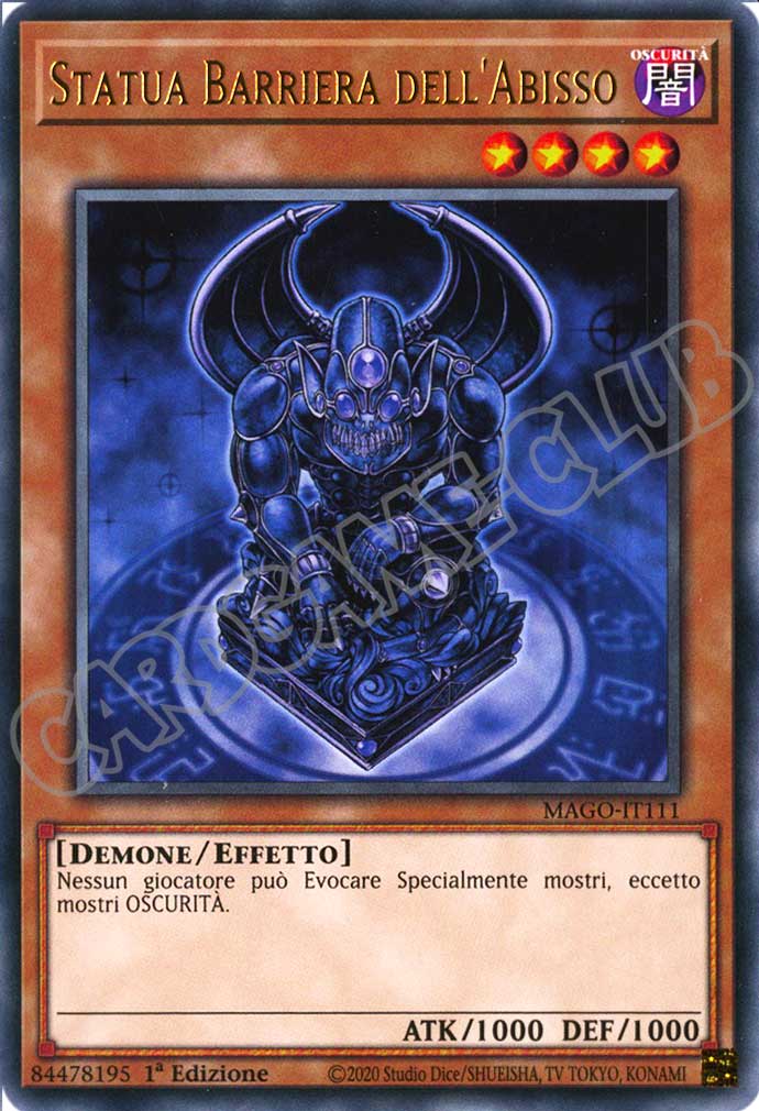 MAGO-IT111 Statua Barriera dell'Abisso rara 1a Edizione (IT) -NEAR MINT-