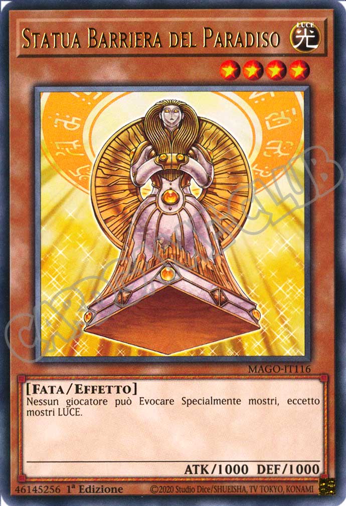 MAGO-IT116 Statua Barriera del Paradiso rara 1a Edizione (IT) -NEAR MINT-