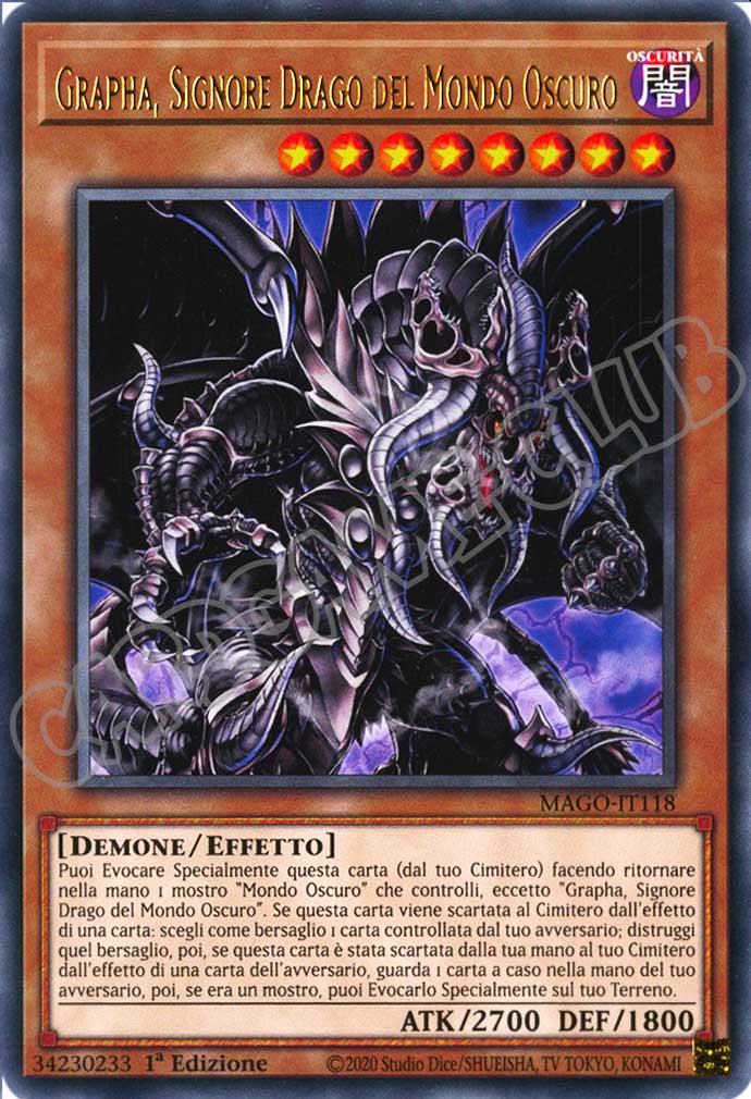 MAGO-IT118 Grapha, Signore Drago del Mondo Oscuro rara 1a Edizione (IT) -NEAR MINT-