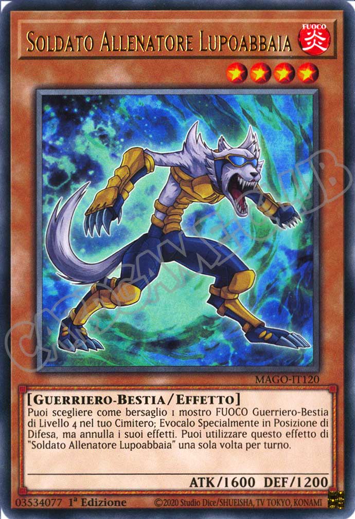 MAGO-IT120 Soldato Allenatore Lupoabbaia rara 1a Edizione (IT) -NEAR MINT-