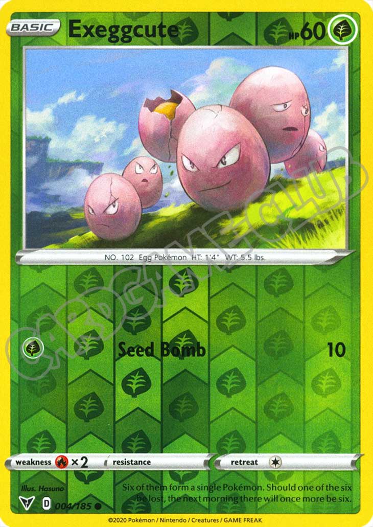 004 / 185 Exeggcute comune foil reverse (EN) -NEAR MINT-