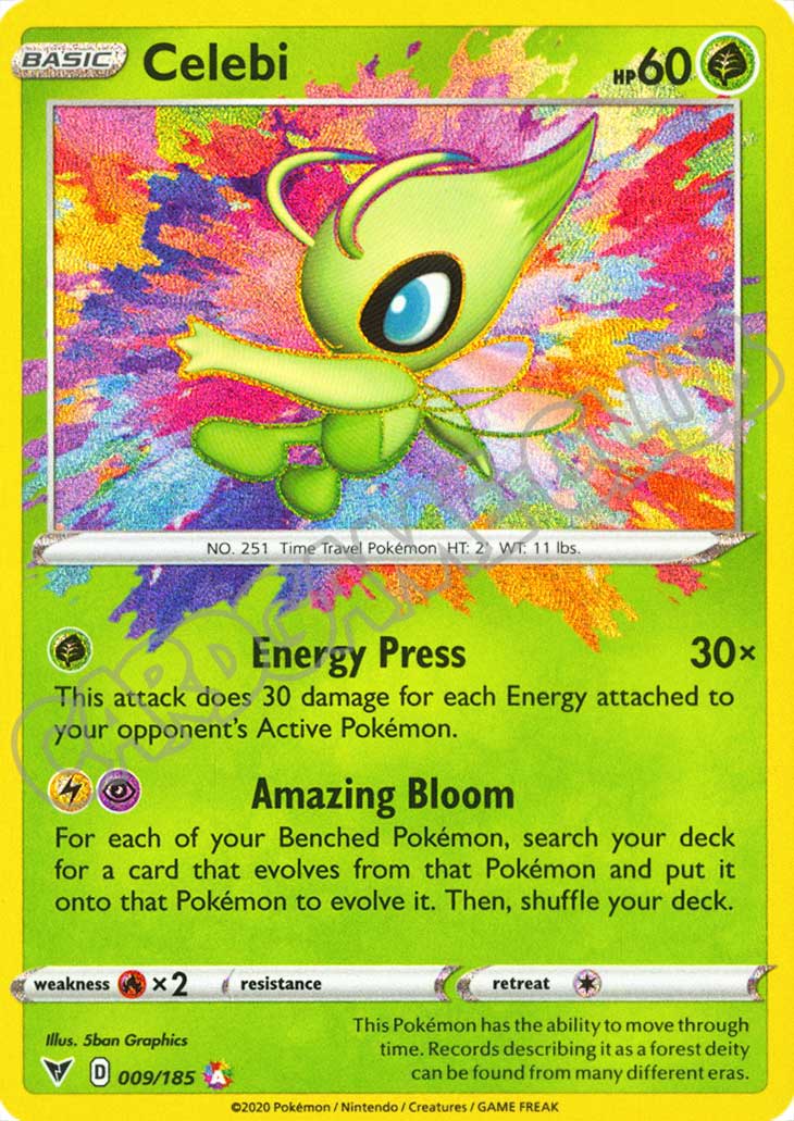 009 / 185 Celebi rara amazing (EN) -NEAR MINT-