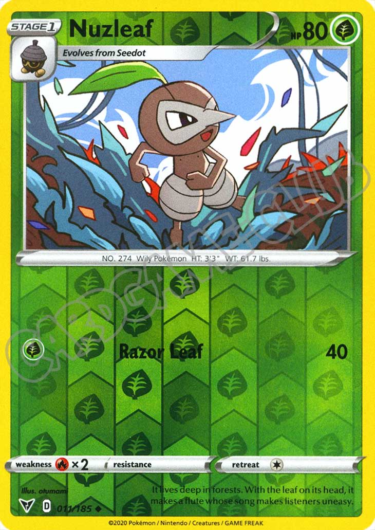 011 / 185 Nuzleaf non comune foil reverse (EN) -NEAR MINT-