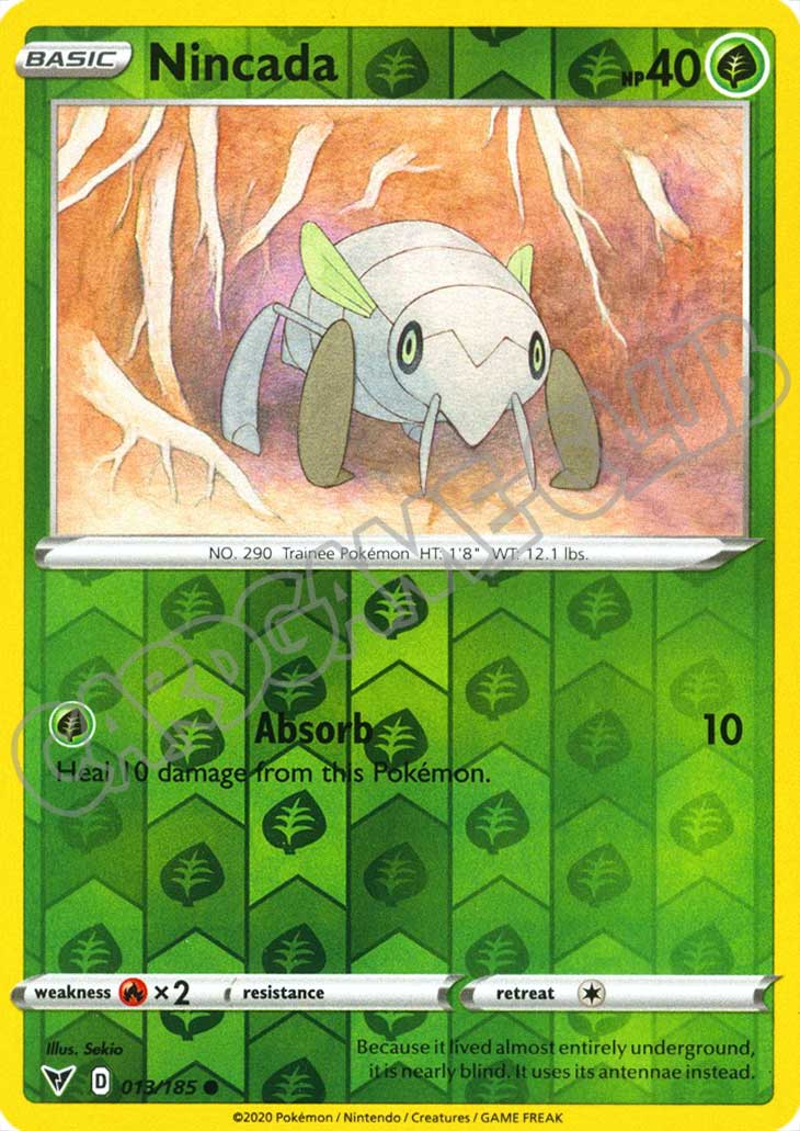 013 / 185 Nincada comune foil reverse (EN) -NEAR MINT-