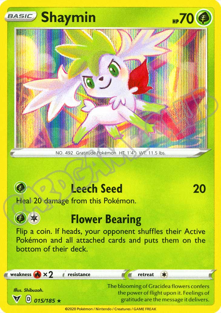 015 / 185 Shaymin rara foil (EN) -NEAR MINT-