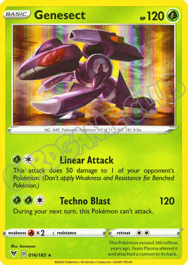 016 / 185 Genesect rara foil (EN) -NEAR MINT-