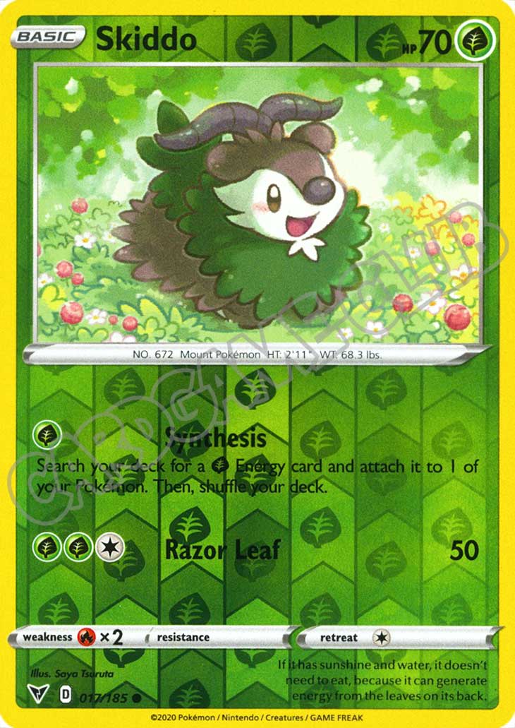 017 / 185 Skiddo comune foil reverse (EN) -NEAR MINT-