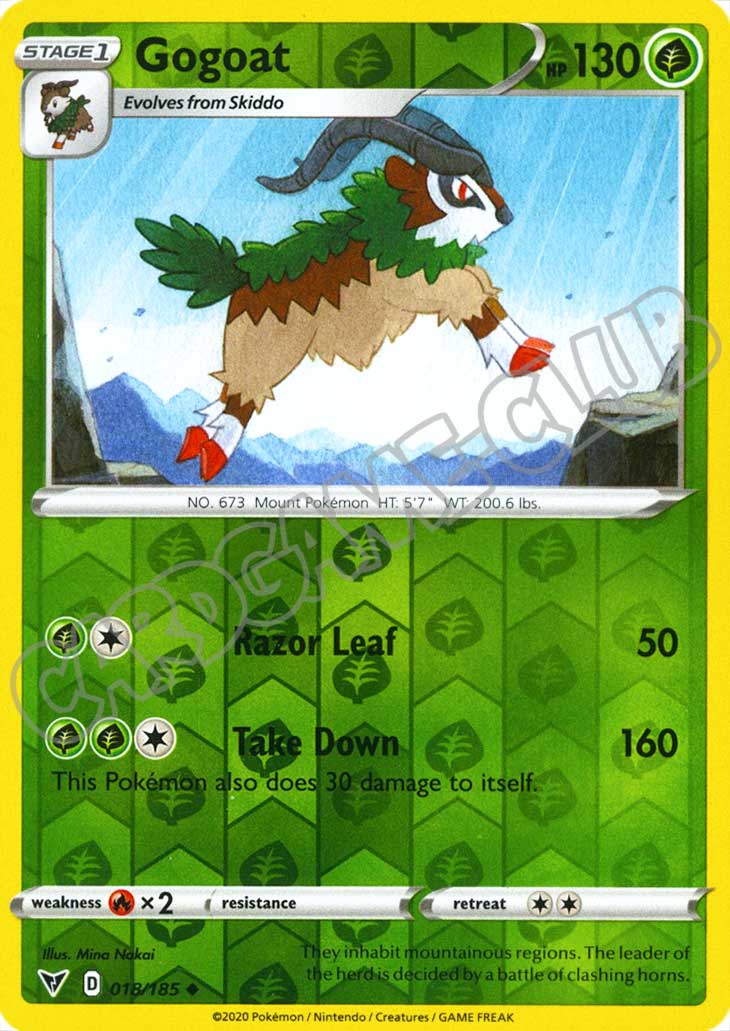 018 / 185 Gogoat non comune foil reverse (EN) -NEAR MINT-