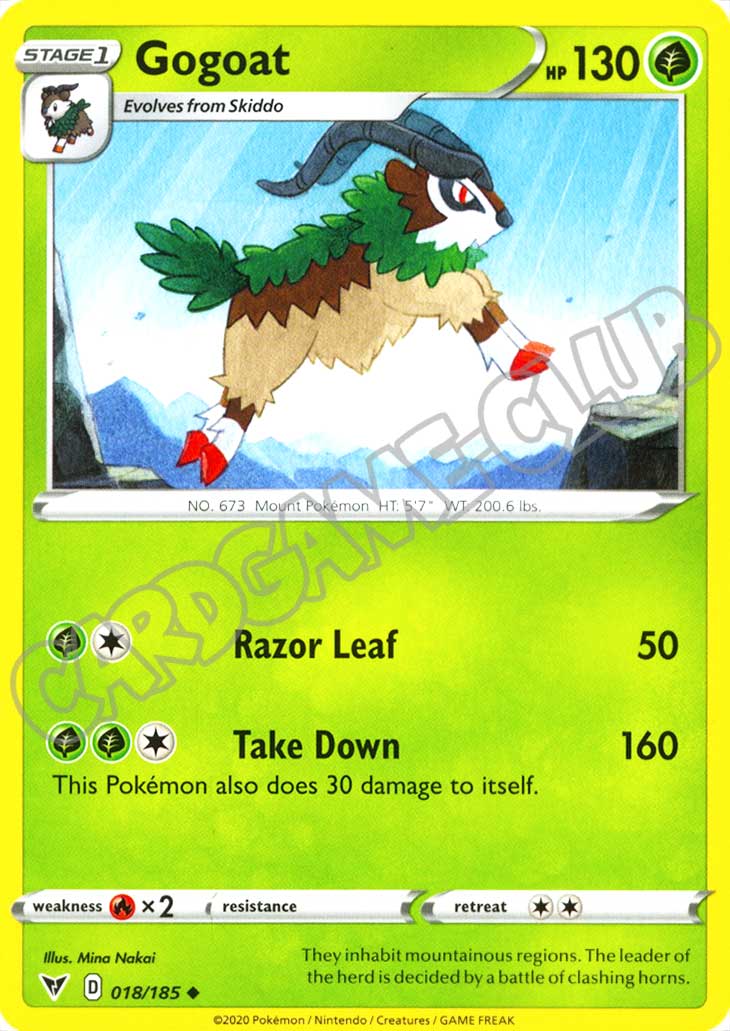 018 / 185 Gogoat non comune normale (EN) -NEAR MINT-