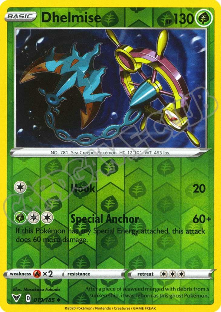 019 / 185 Dhelmise non comune foil reverse (EN) -NEAR MINT-