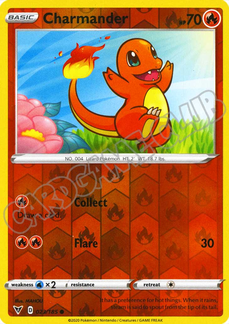 023 / 185 Charmander comune foil reverse (EN) -NEAR MINT-