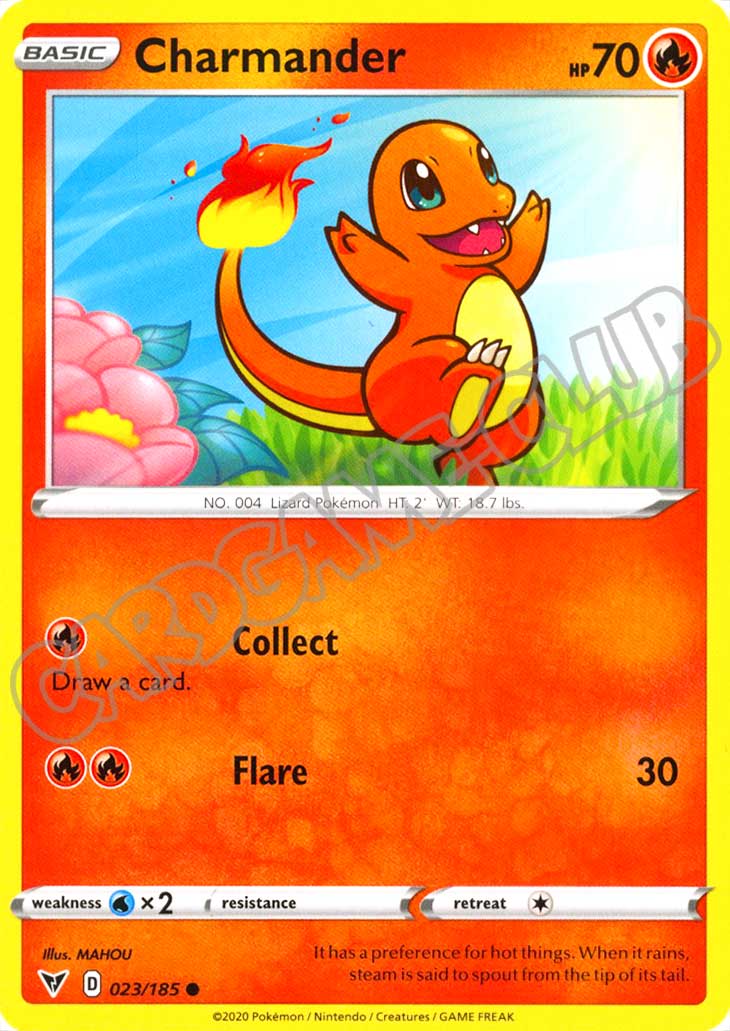 023 / 185 Charmander comune normale (EN) -NEAR MINT-