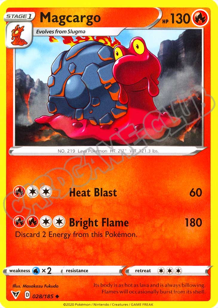 028 / 185 Magcargo non comune normale (EN) -NEAR MINT-