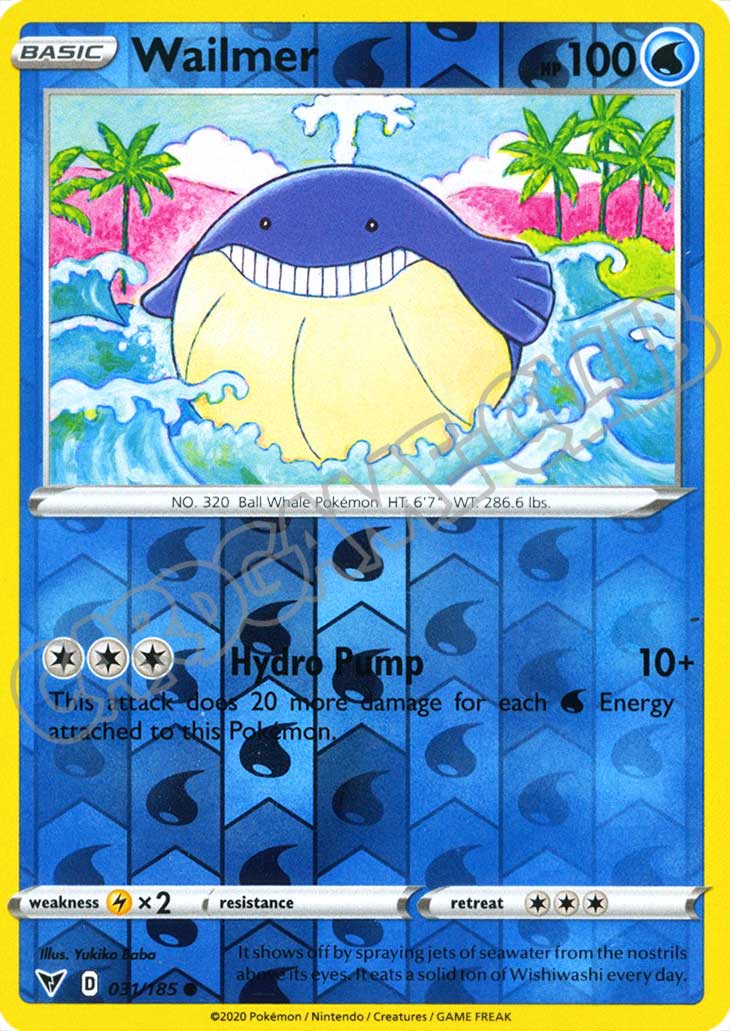 031 / 185 Wailmer comune foil reverse (EN) -NEAR MINT-