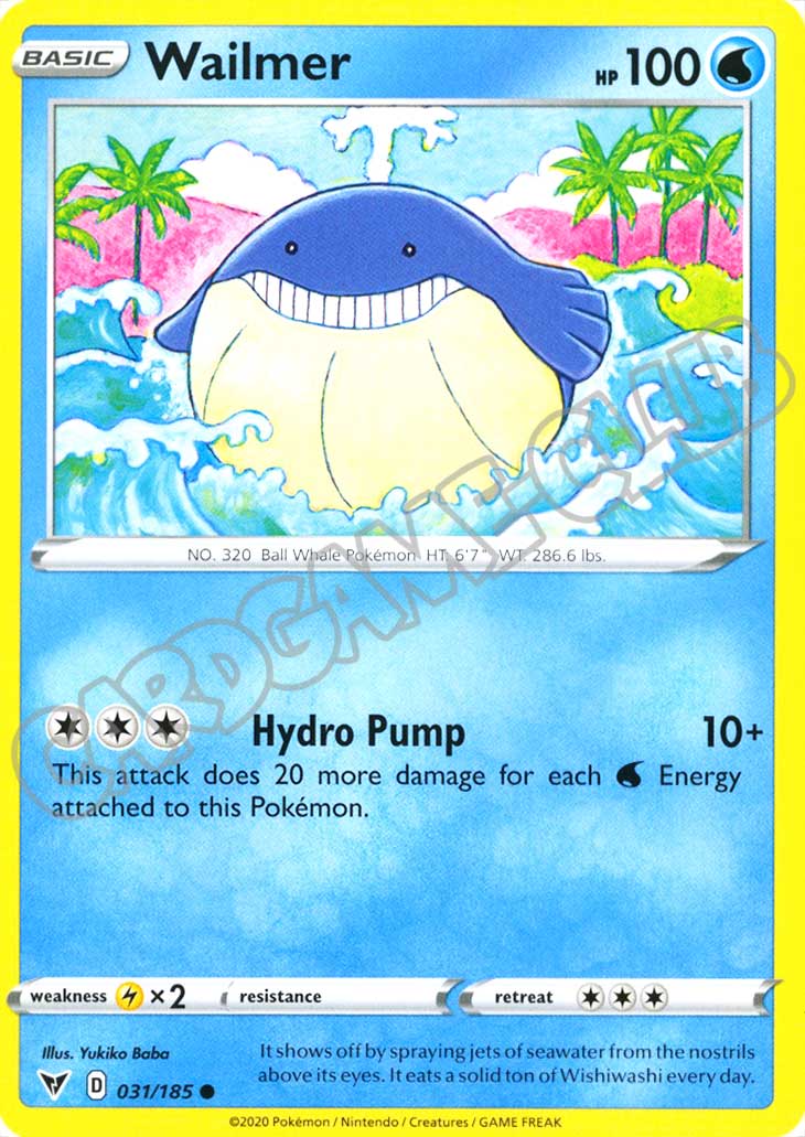 031 / 185 Wailmer comune normale (EN) -NEAR MINT-