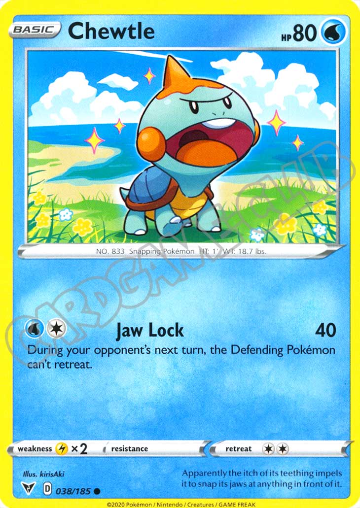 038 / 185 Chewtle comune normale (EN) -NEAR MINT-