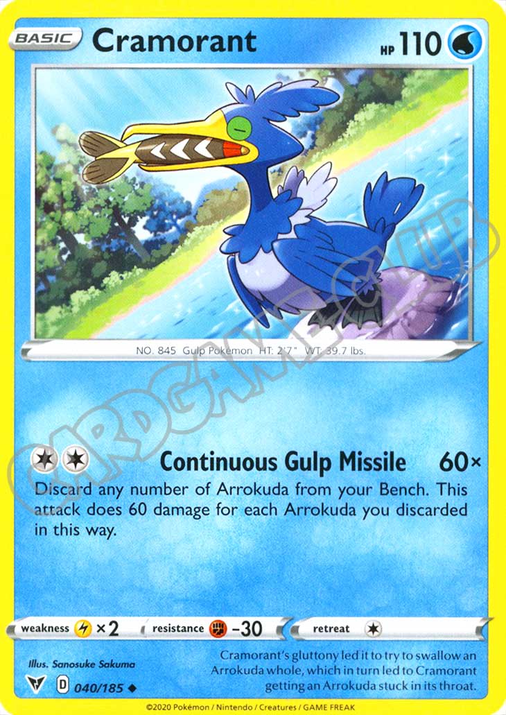 040 / 185 Cramorant non comune normale (EN) -NEAR MINT-