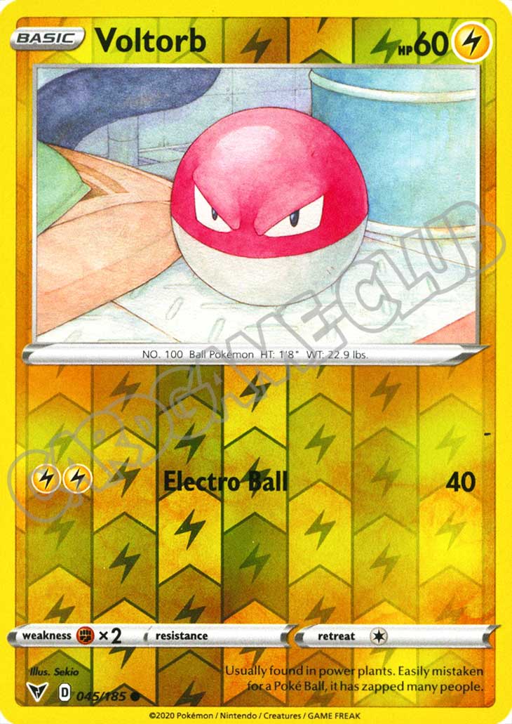 045 / 185 Voltorb comune foil reverse (EN) -NEAR MINT-