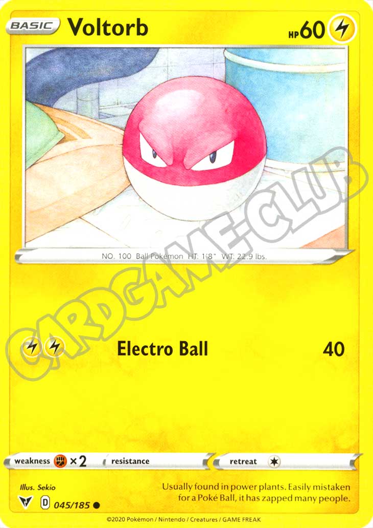 045 / 185 Voltorb comune normale (EN) -NEAR MINT-