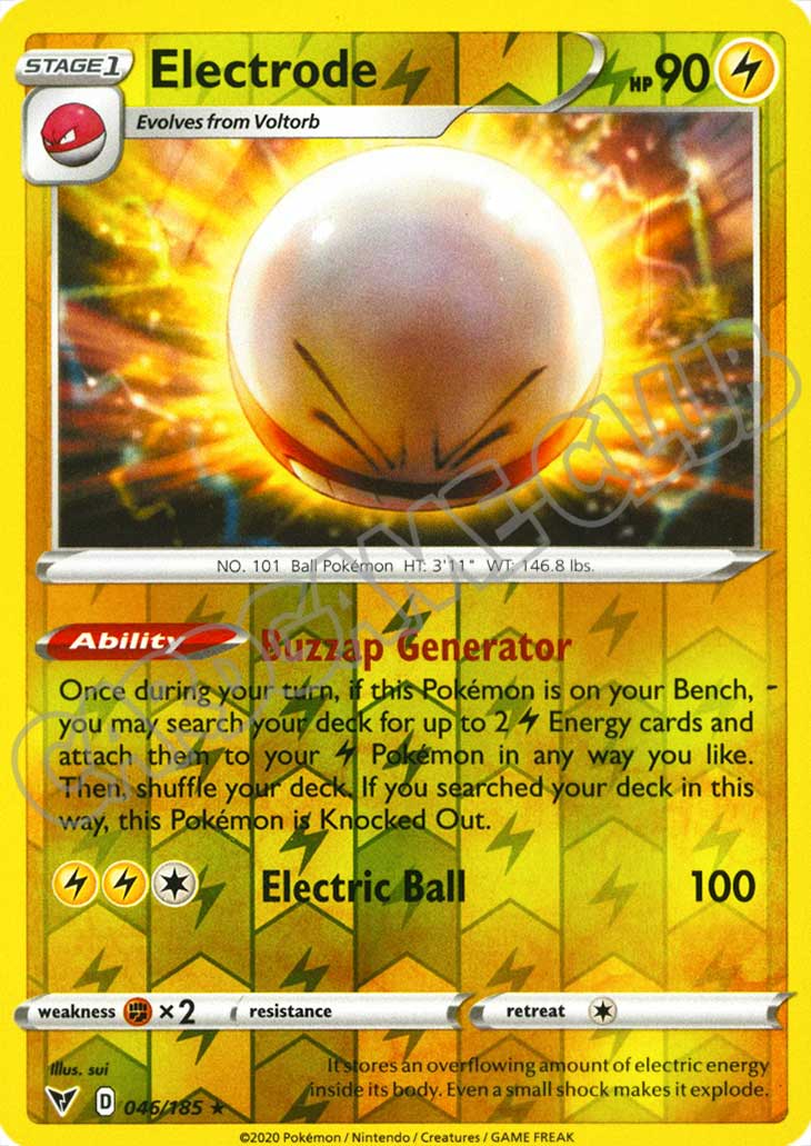 046 / 185 Electrode rara foil reverse (EN) -NEAR MINT-