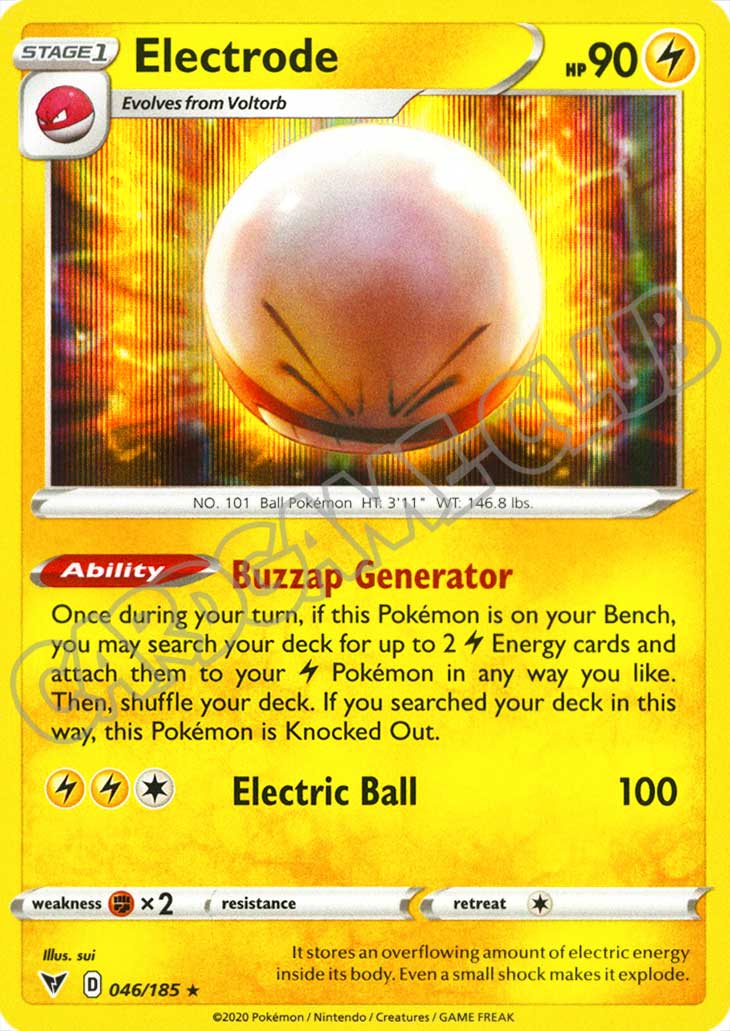 046 / 185 Electrode rara foil (EN) -NEAR MINT-