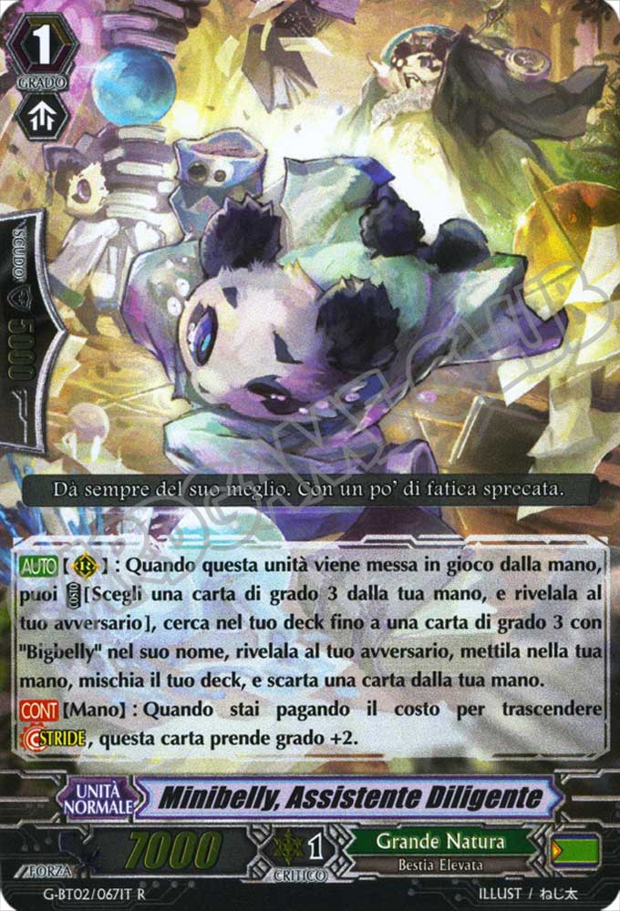 G-BT02-IT067 Minibelly, Assistente Diligente rara foil (IT) -NEAR MINT-