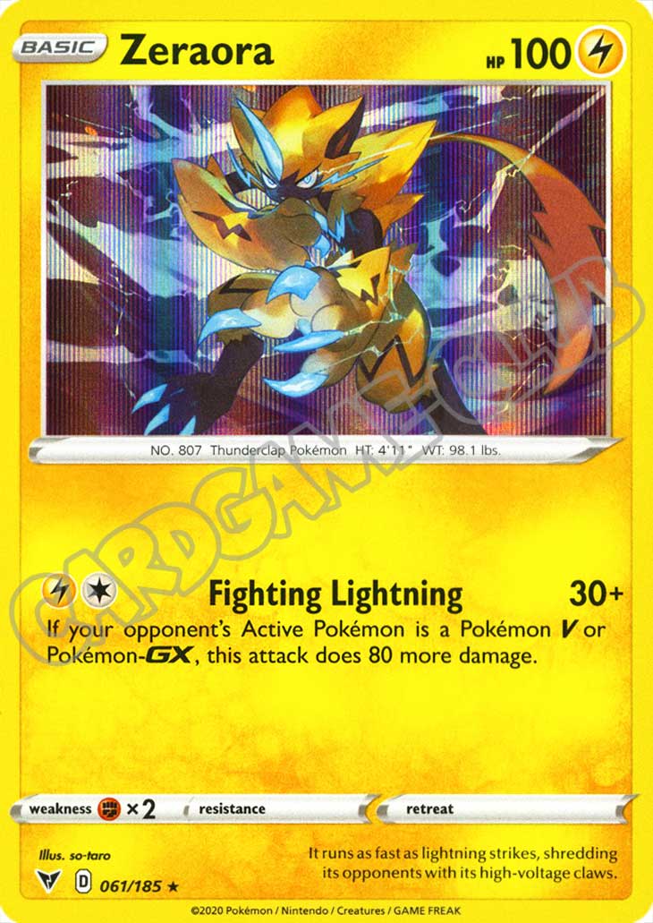 061 / 185 Zeraora rara foil (EN) -NEAR MINT-