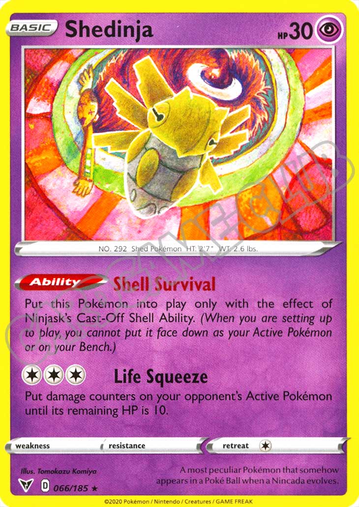 066 / 185 Shedinja rara normale (EN) -NEAR MINT-