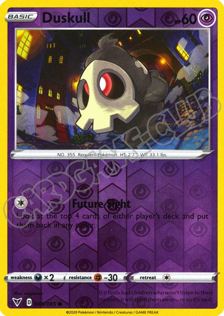 069 / 185 Duskull comune foil reverse (EN) -NEAR MINT-