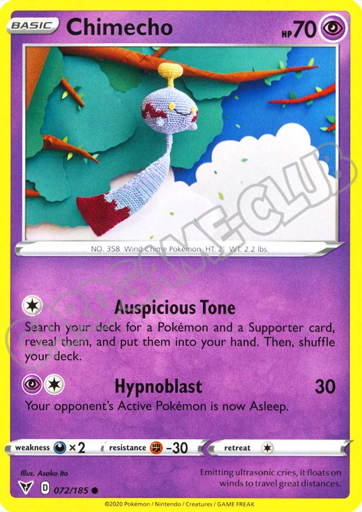 072 / 185 Chimecho comune normale (EN) -NEAR MINT-