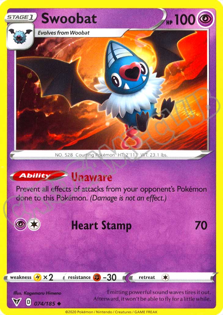 074 / 185 Swoobat non comune normale (EN) -NEAR MINT-