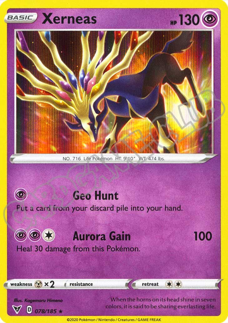 078 / 185 Xerneas rara foil (EN) -NEAR MINT-
