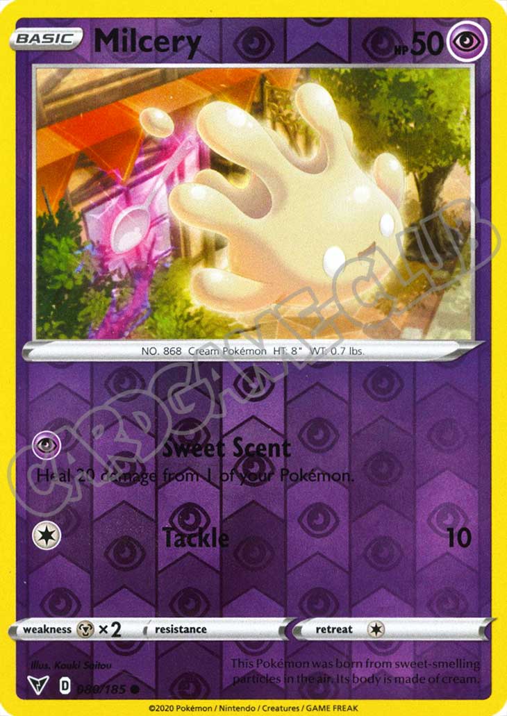 080 / 185 Milcery comune foil reverse (EN) -NEAR MINT-