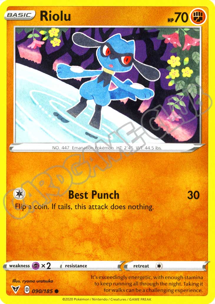 090 / 185 Riolu comune normale (EN) -NEAR MINT-