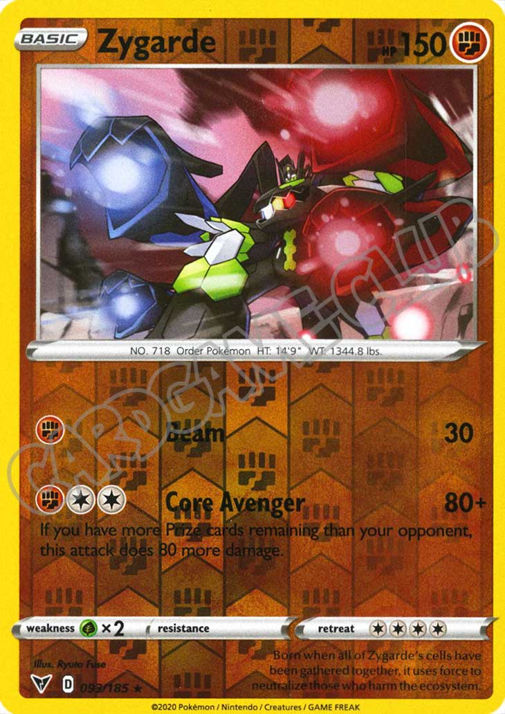 093 / 185 Zygarde rara foil reverse (EN) -NEAR MINT-
