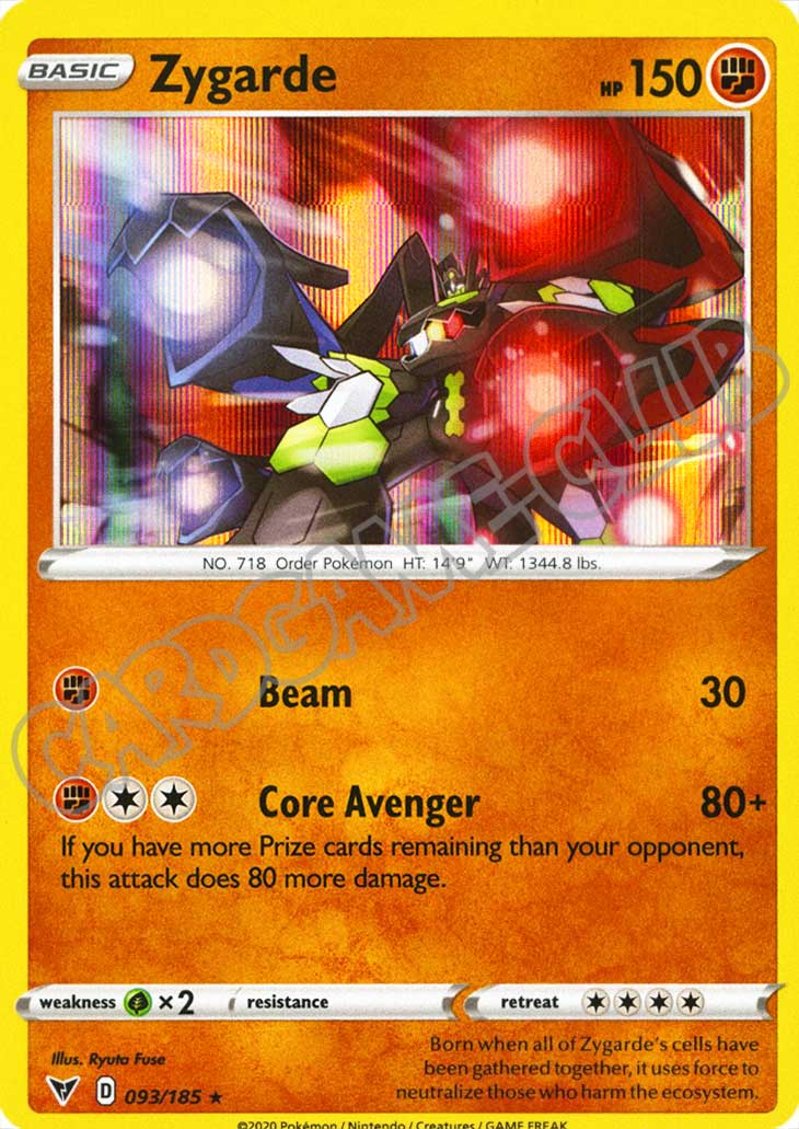 093 / 185 Zygarde rara foil (EN) -NEAR MINT-