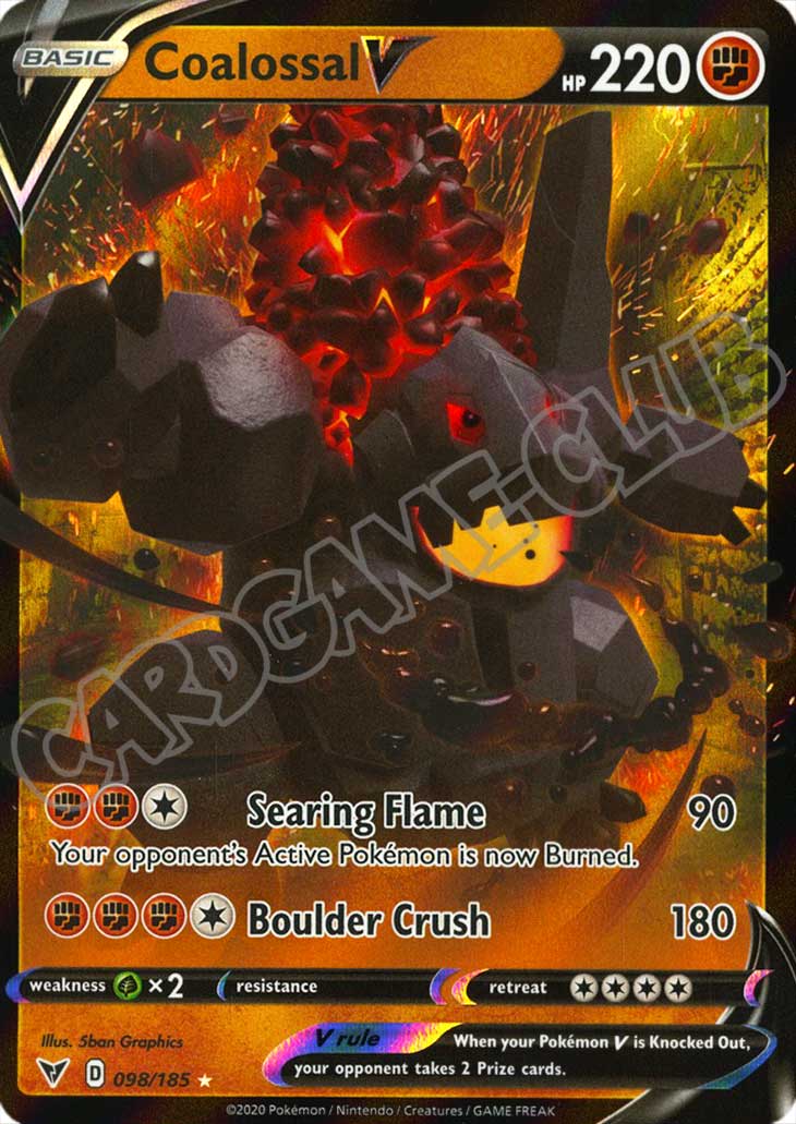 098 / 185 Coalossal V rara V foil (EN) -NEAR MINT-