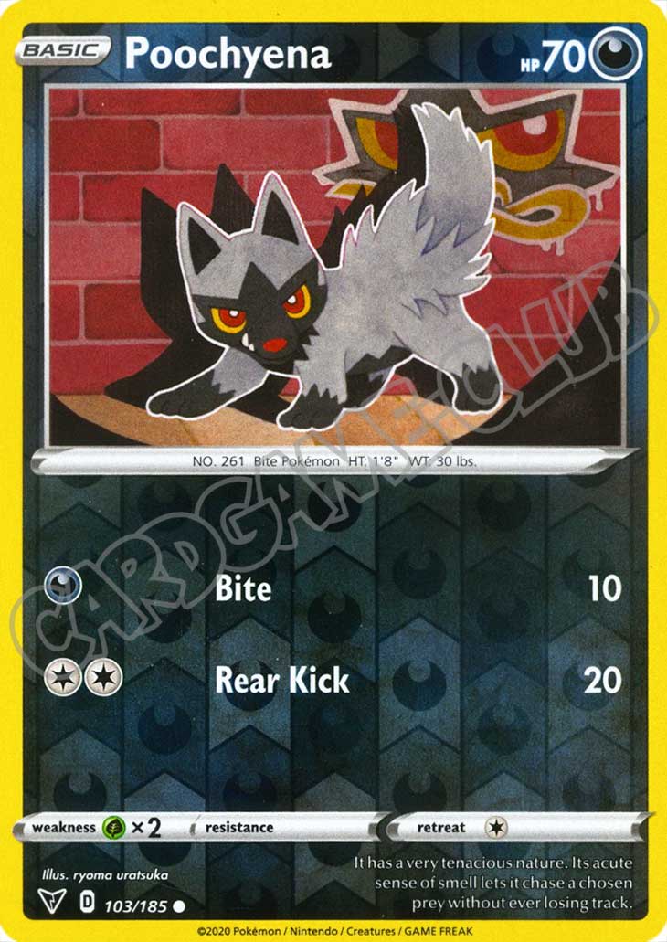 103 / 185 Poochyena comune foil reverse (EN) -NEAR MINT-