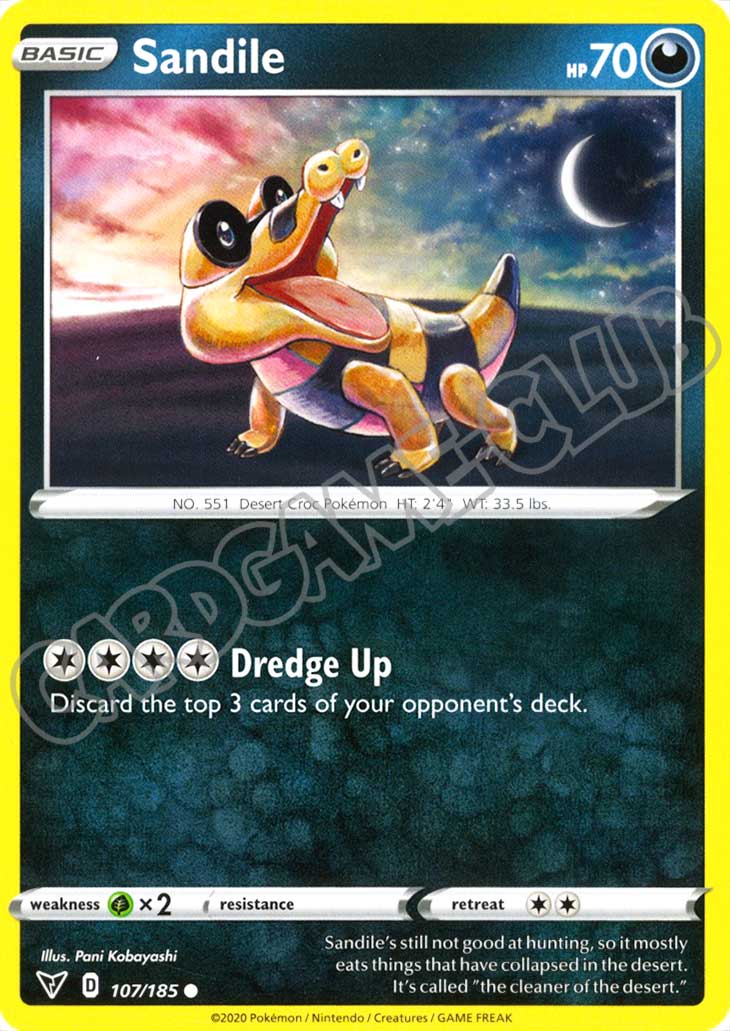 107 / 185 Sandile comune normale (EN) -NEAR MINT-