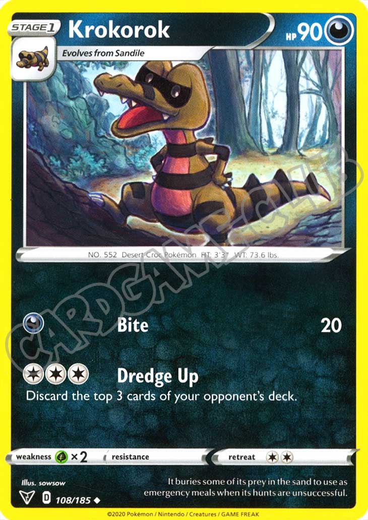 108 / 185 Krokorok non comune normale (EN) -NEAR MINT-