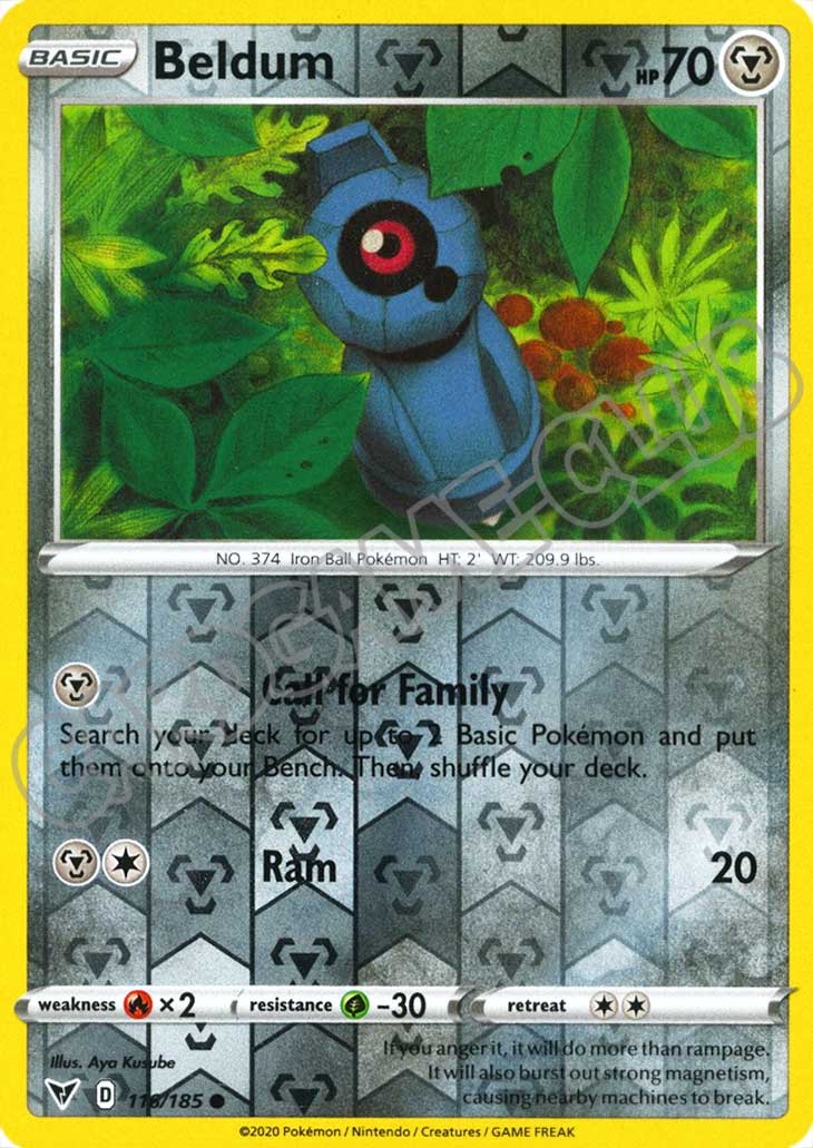 116 / 185 Beldum comune foil reverse (EN) -NEAR MINT-