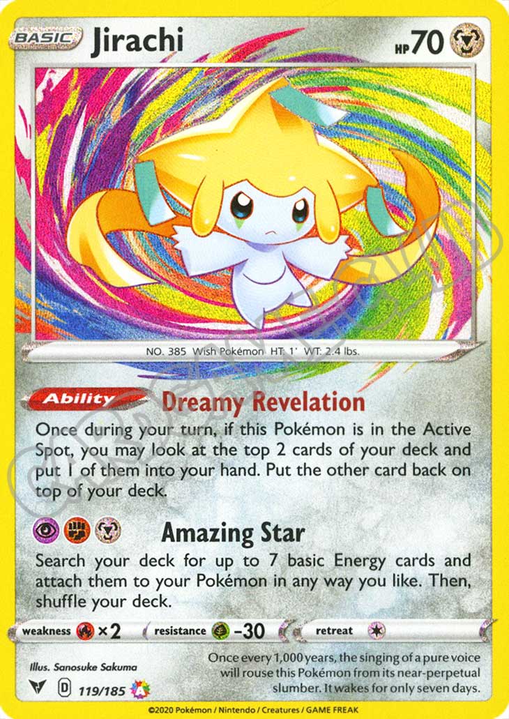 119 / 185 Jirachi rara amazing (EN) -NEAR MINT-